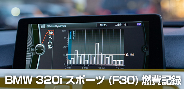 随時更新 Bmw 3シリーズ 3i スポーツ F30 の燃費記録 まとめ Sugi Mag スギマグ