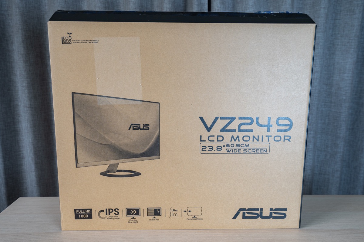 コスパ最強】23.8インチのASUSディスプレイ「VZ249HR」を購入レビュー 
